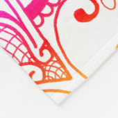 Rainbow Mandala Fleece Blanket (Ecke)