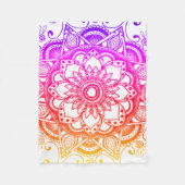 Rainbow Mandala Fleece Blanket (Vorderseite)