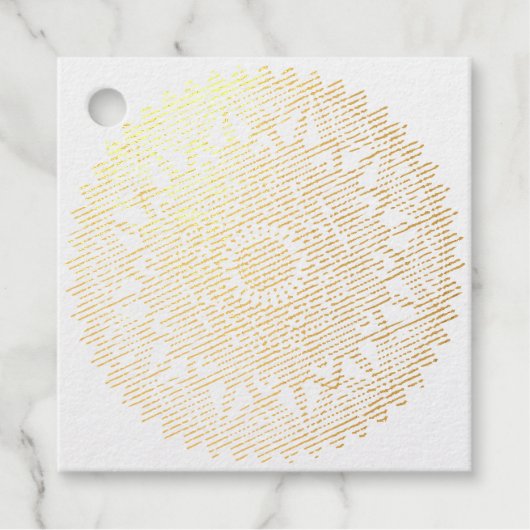 Rainbow Mandala Geschenkanhänger (Vorderseite)