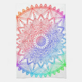 Rainbow Mandala Geschirrtuch (Vertikal)