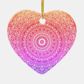 Rainbow Mandala Heart Boho Dekoration / Geschenk