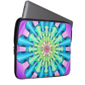 Rainbow mandala laptopschutzhülle (Vorne Rechts)