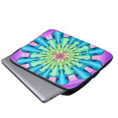 Rainbow mandala laptopschutzhülle (Vorne Knopf)