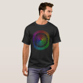 Rainbow Mandala Lotus Blume Sacred Geometry Yoga T-Shirt (Vorne ganz)