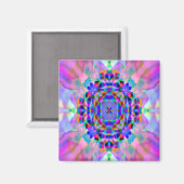 Rainbow Mandala... Magnet (Vorderseite/Rückseite)