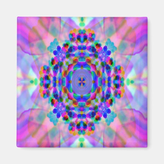 Rainbow Mandala... Magnet (Vorne)