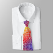 Rainbow Mandala Pattern Neck Tie Krawatte (Gebunden)