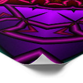 Rainbow Mandala Poster (Ecke)