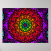 Rainbow Mandala Poster (Vorne)
