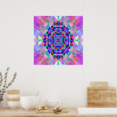 Rainbow Mandala... Poster (Küche)
