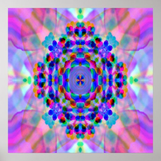 Rainbow Mandala... Poster (Vorne)