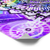 Rainbow-Mandala-Poster Poster (Ecke)