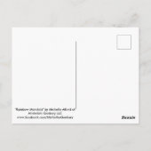 Rainbow Mandala Postkarte (Rückseite)