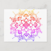 Rainbow Mandala Postkarte (Vorderseite)