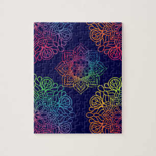 Rainbow Mandala Puzzle