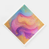 Rainbow Mandala Serviette (Ecke)