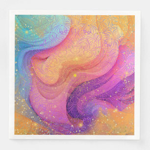 Rainbow Mandala Serviette