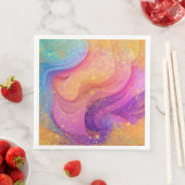 Rainbow Mandala Serviette (Beispiel)