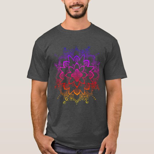 Rainbow Mandala Shirt (Vorderseite)