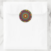 Rainbow Mandala Sticker Hand bemalt (Tasche)