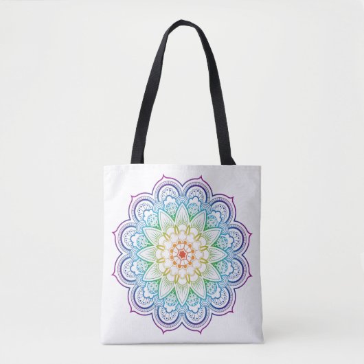 Rainbow mandala tasche (Vorderseite)