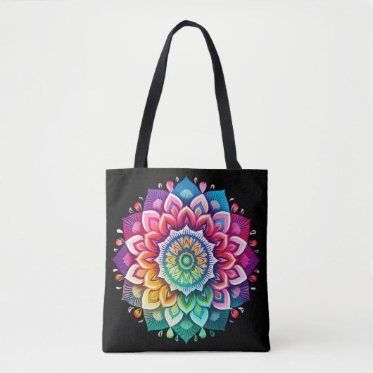 Rainbow Mandala Tasche (Vorderseite)