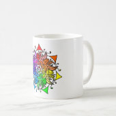 Rainbow Mandala Tasse 11 oz. (VorderseiteRechts)