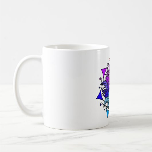 Rainbow Mandala Tasse 11 oz. (Links)