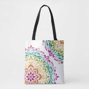 Rainbow Mandala Tote Beutel Tasche