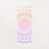 Rainbow Mandala Yogamatte (Rückseite)