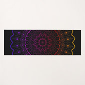 Rainbow Mandala Yogamatte (Vorderseite (Horizontal))