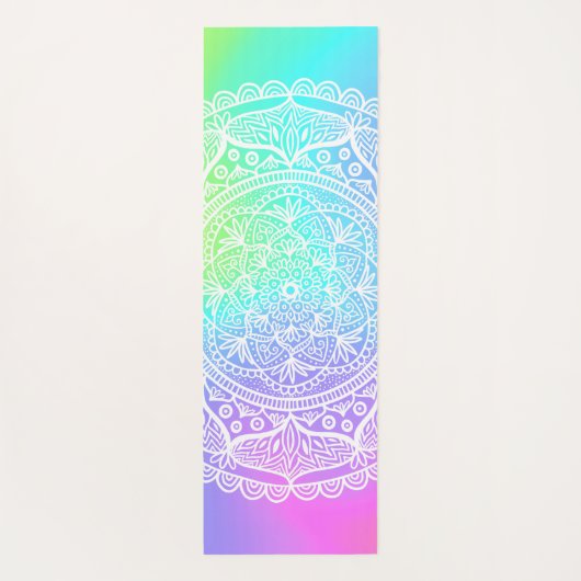 Rainbow Mandala Yogamatte (Rückseite)