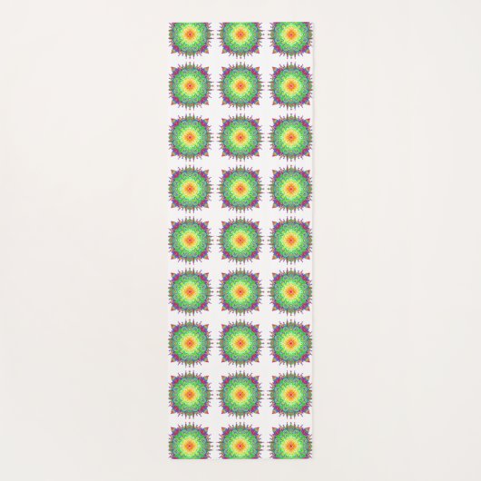 Rainbow Mandala Yogamatte (Rückseite)