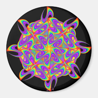 Rainbow Mandela von Power Blume Magnet
