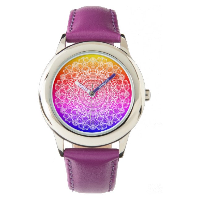 Rainbow Mandela Watch Armbanduhr (Vorderseite)