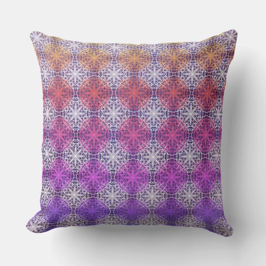 Rainbow Mandella Polka Dots Kissen (Vorderseite)