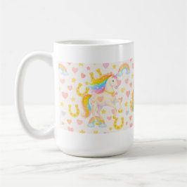 Rainbow Mane Horses Coffee Mug — Cooper & Cody Kaffeetasse