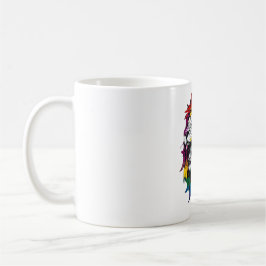 Rainbow Mane Roaring Lion LGBTQ+ Tasse