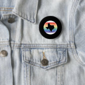 Rainbow Map Design für stolze LGBTQIA Texan Button (Beispiel)