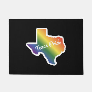 Rainbow Map Texas Design für stolze LGBT+ Texan Fußmatte