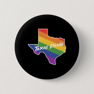 Rainbow Map Texas Design für stolze LGBT+ Texaner Button