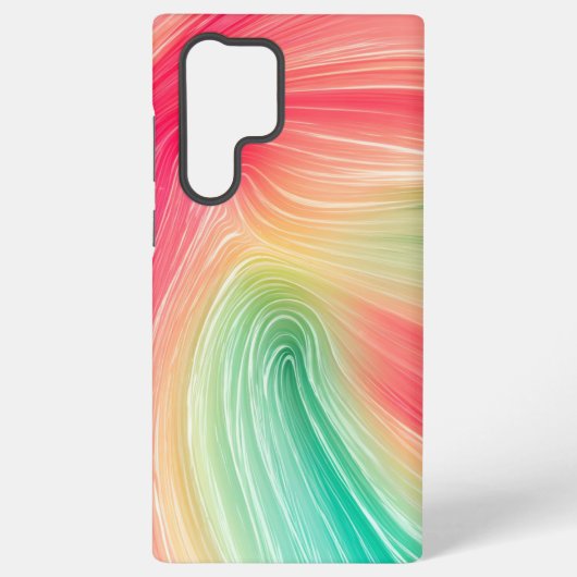Rainbow Marble Art Phone Case Samsung Galaxy Hülle (Rückseite)