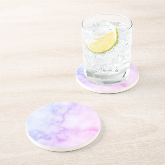 Rainbow Marble Muster Getränkeuntersetzer (Seite)