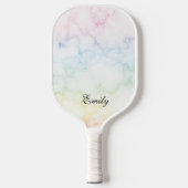 Rainbow Marble Muster Pickleball Paddle (Vorderseite)