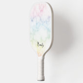 Rainbow Marble Muster Pickleball Paddle (Links)