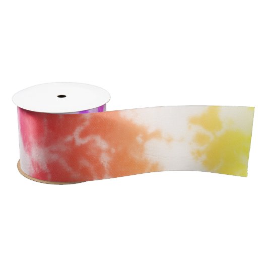 Rainbow Marble Satinband (Spule)