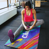 Rainbow Marble Wirbel Fluid Art Yoga Mat Yogamatte
