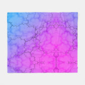 Rainbow Marbled Heart Fleecedecke (Vorderseite (Horizontal))