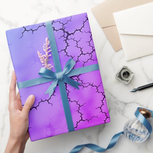 Rainbow Marbled Heart Geschenkpapier (Schenken)