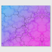 Rainbow Marbled Heart Geschenkpapier (Flach)